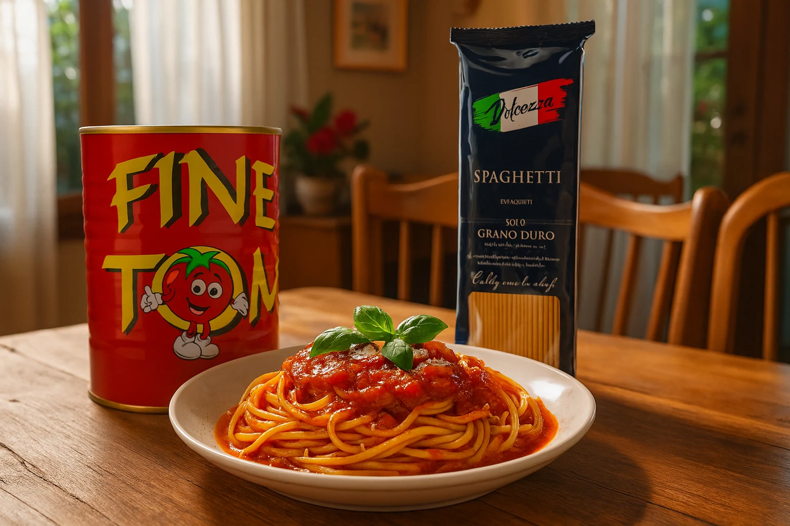 Receta irresistible: Espaguetis Dolcezza con Pasta de Tomate Fine Tom